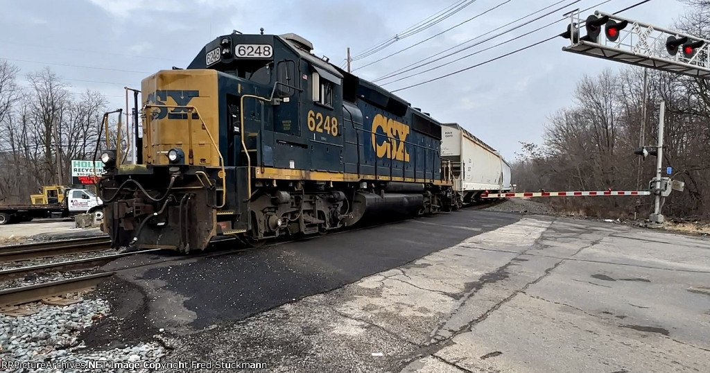 CSX 6248 now heads for Barberton and points west,